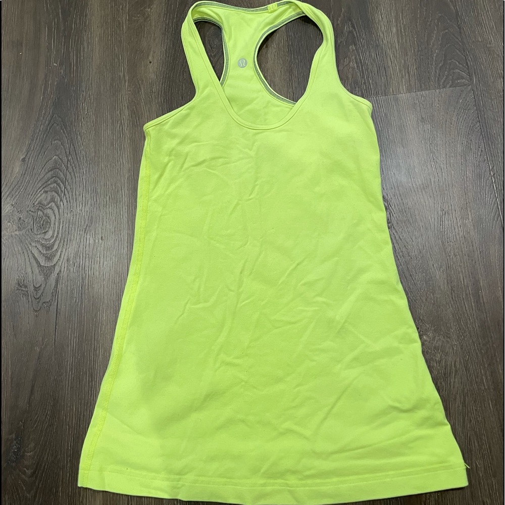 Lululemon Bright Yellow Tank Top